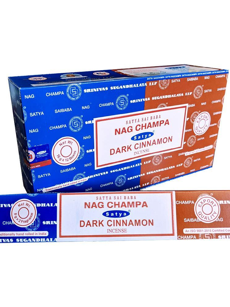 Incienso Nag Champa / Dark Cinnamon - Satya (Unidad)  1