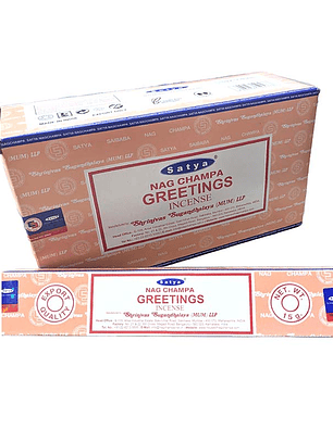 Incienso Greetings - Satya (Unidad) 