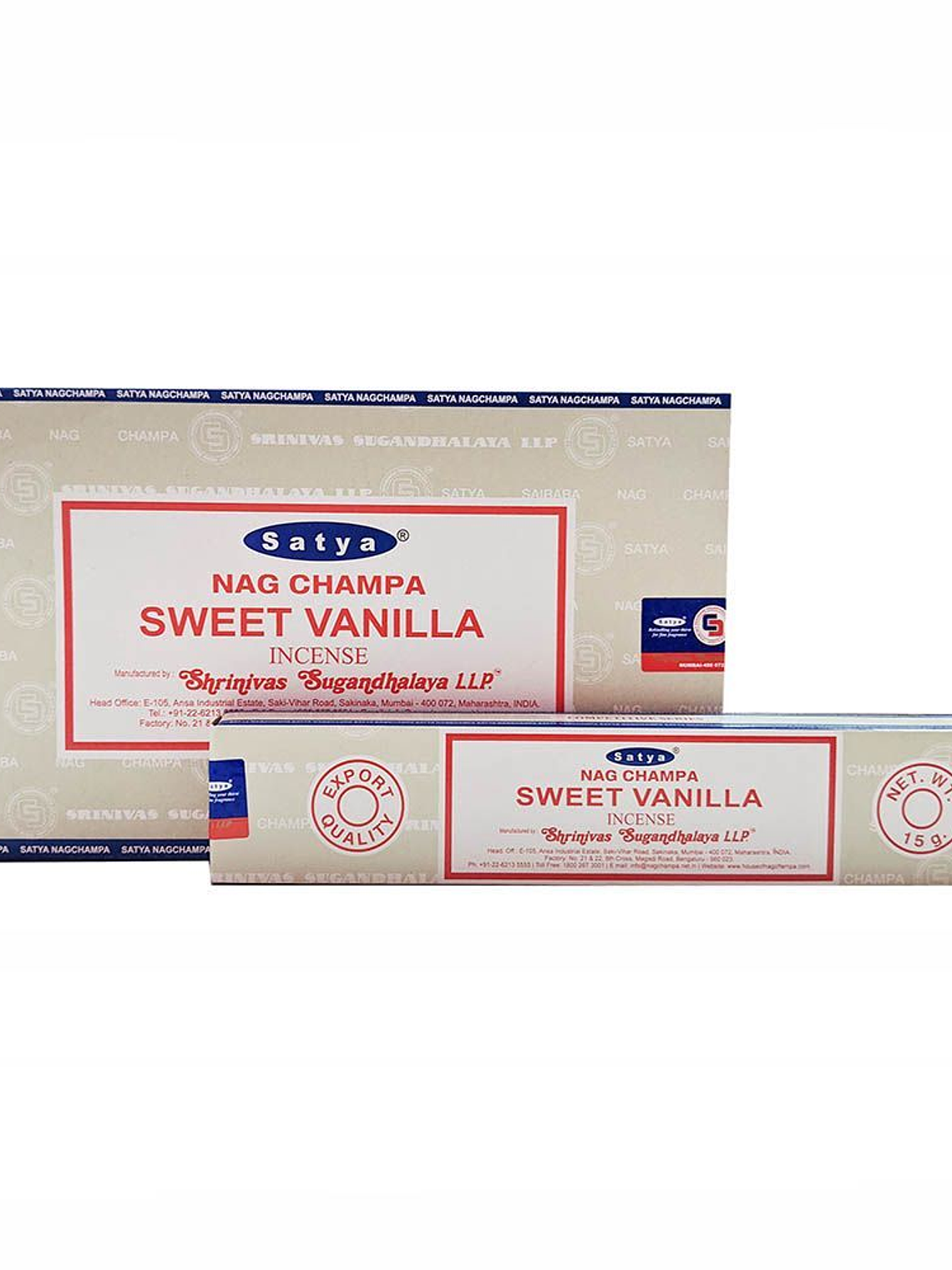 Incienso Sweet Vainilla - Satya (Unidad) 1