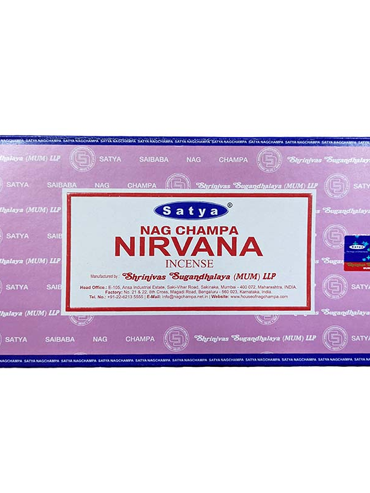 Incienso Nirvana - Satya (Unidad) 1