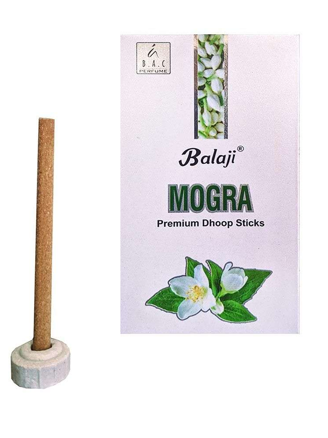 Incienso Mogra Dhoop Balaji 8cm 1