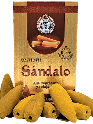 Incienso Cono cascada Sandalo - Omtirth