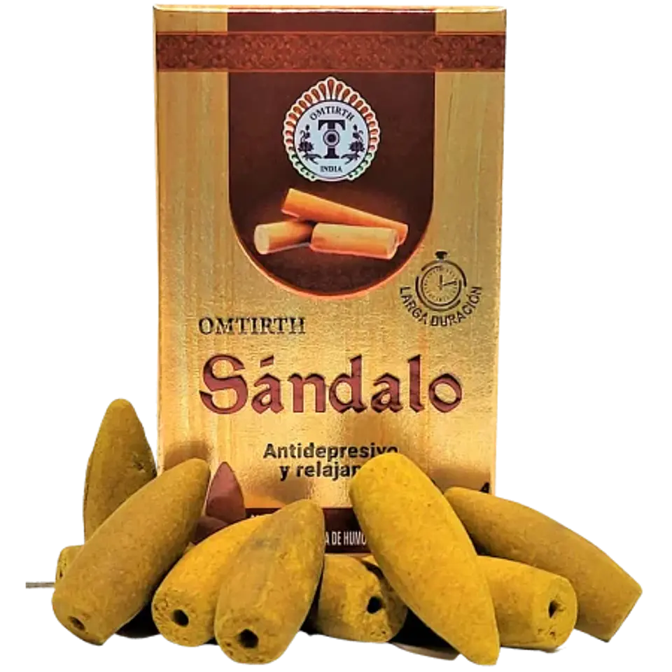 Incienso Cono cascada Sandalo - Omtirth 1