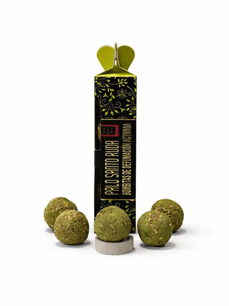 Bombitas de defumación Palo Santo Ruda marca Desi Vibes 1