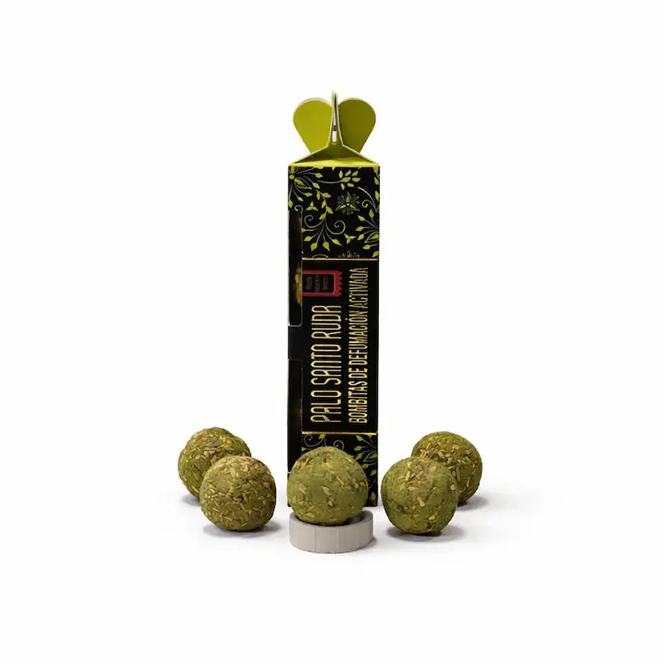 Bombitas de defumación Palo Santo Ruda marca Desi Vibes 1