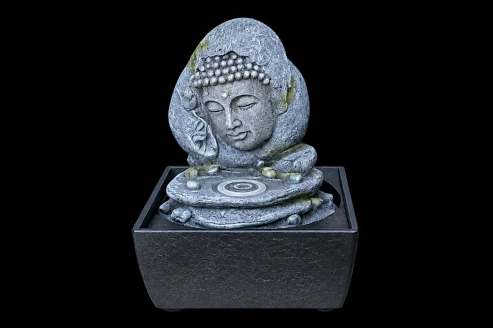 Fuente De Agua Buda Con Luz  1