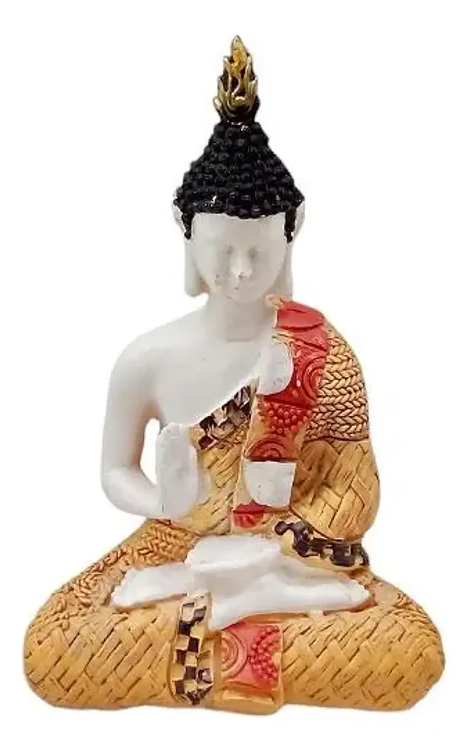 Estatua De Buda Para Decoración Zen -  Naranja Claro 1