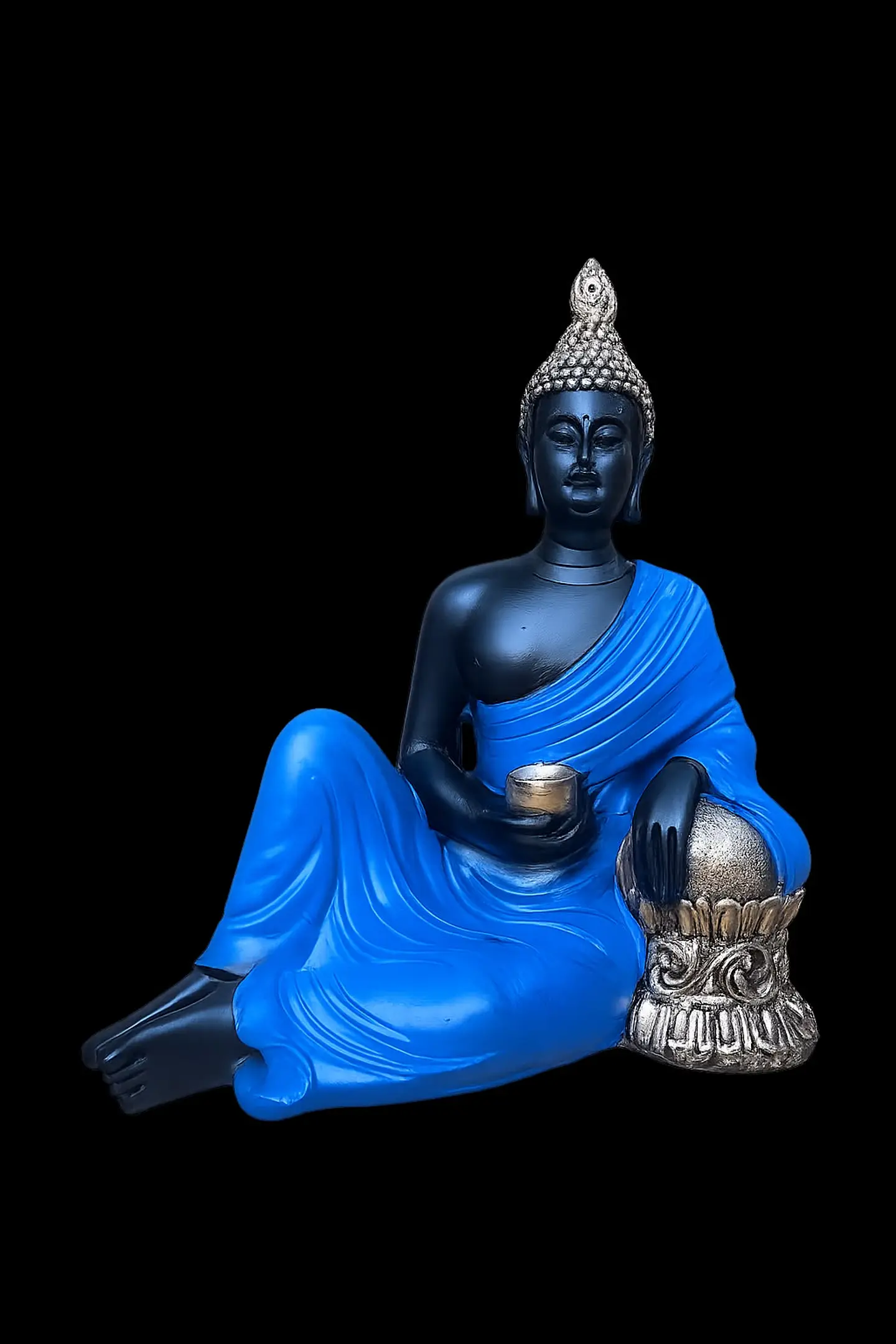 Estatua De Buda Para Decoración Zen -  Azul 1