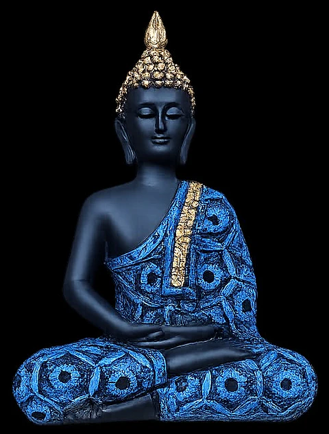 Estatua De Buda Para Decoración Zen -  Azul