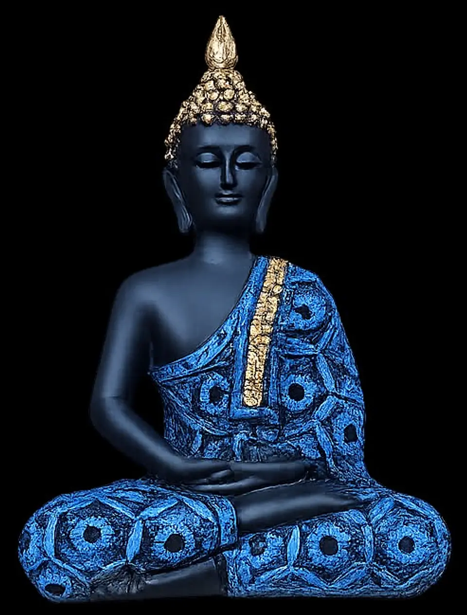 Estatua De Buda Para Decoración Zen -  Azul 1