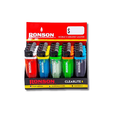 DISPLAY ENCENDEDOR RONSON CLEARLITE