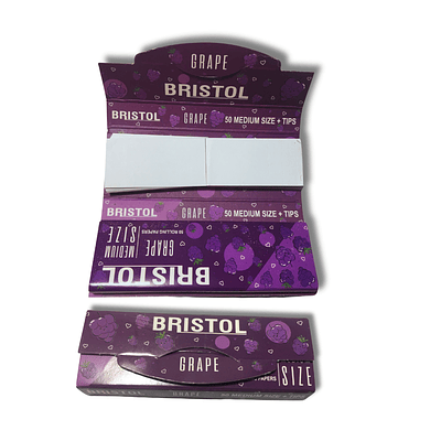 PACK BRISTOL (PAPELILLO + TIPS) SABOR UVA