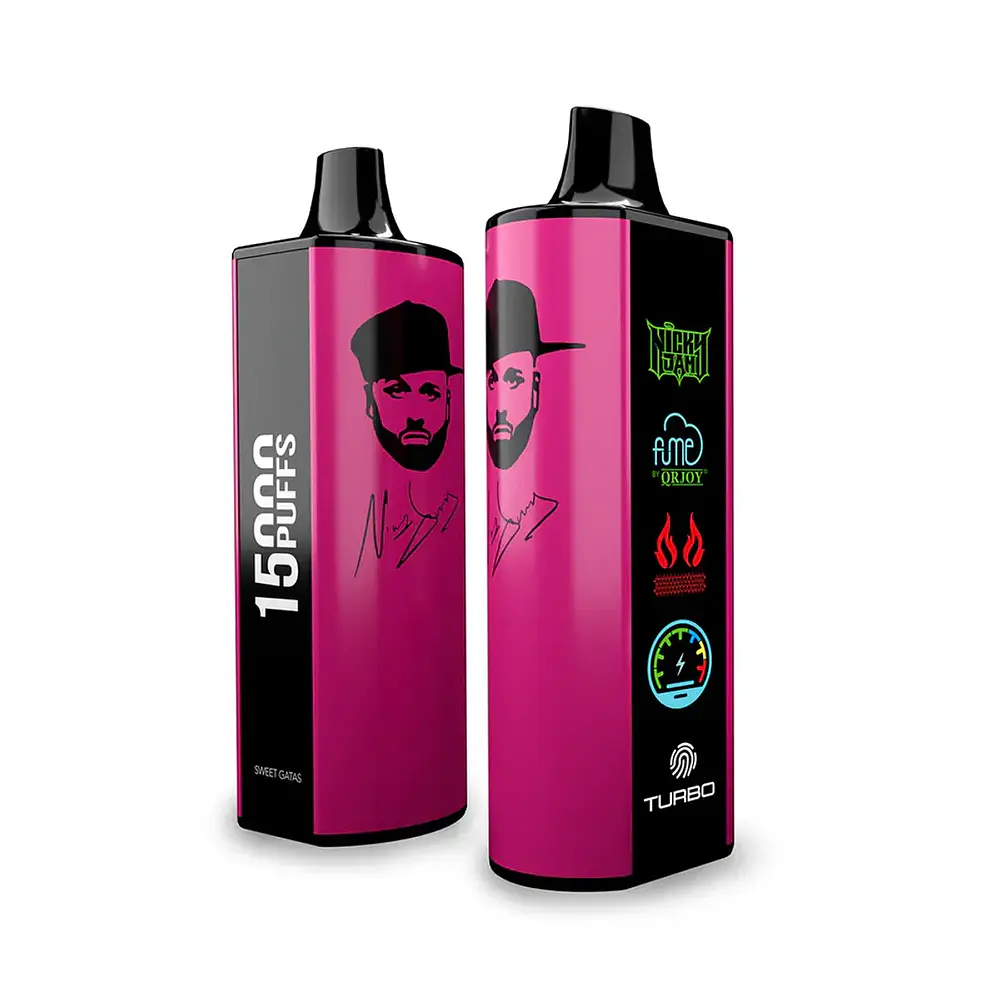 Vape Fume Nicky Jam 15.000 Puff Sweet Gatas (Strawberry, banana)