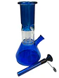 Bong de Vidrio Azul 20 cm con Percolador y Atrapa Hielo - Miniatura 1