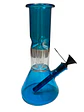 Bong de Vidrio Celeste 20 cm con Percolador y Atrapa Hielo - Miniatura 2