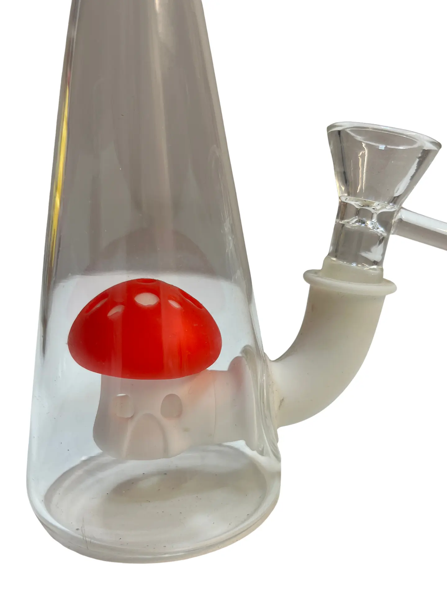 Bong Champiñón de Vidrio y Silicona 20 cm 3