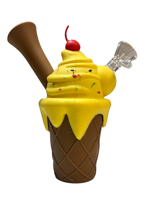 Bong Helado Amarillo de Silicona 17 cm