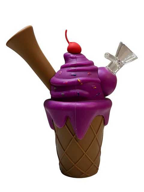 Bong Helado Rosado de Silicona 17 cm