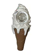 Pipa Helado Blanca de Silicona - Miniatura 1