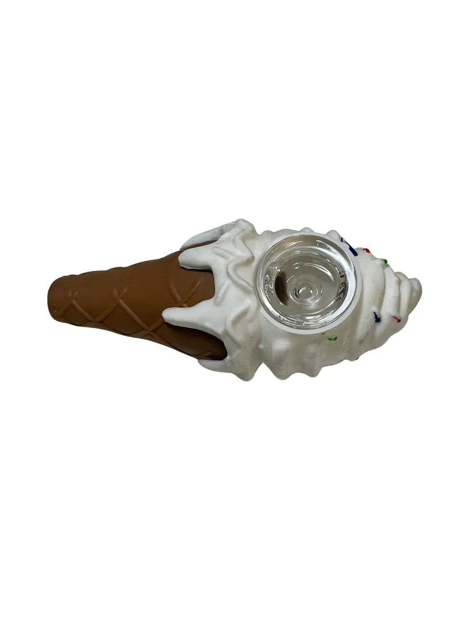 Pipa Helado Blanca de Silicona 2