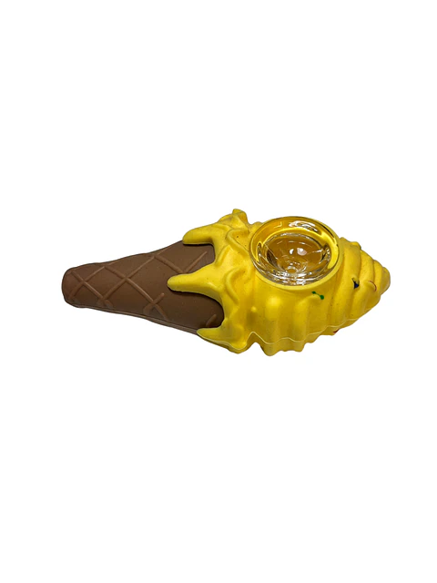 Pipa Helado Amarilla de Silicona