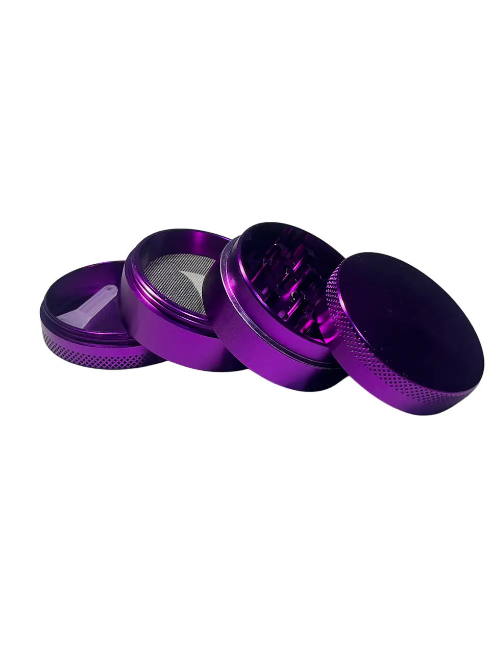 Moledor Metálico Liso Morado 4 cm - 4 Partes 3