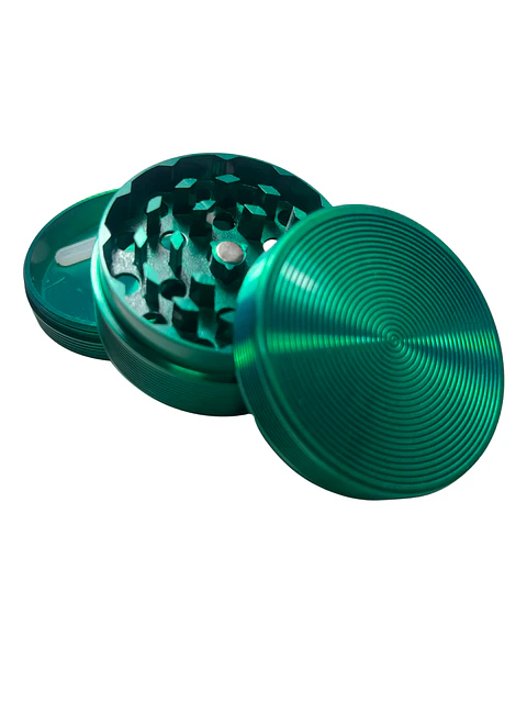 Moledor Metálico Relieve Verde 4 cm - 3 Partes