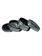 Moledor Gorilla Rolling Stars Plateado 4 cm - 4 Partes - Miniatura 1