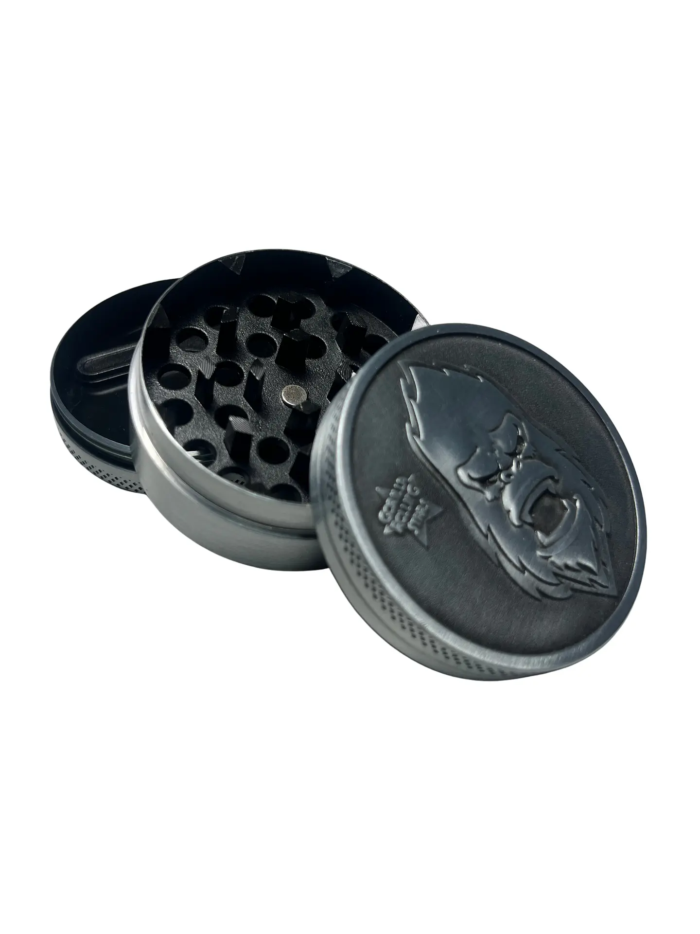 Moledor Gorilla Rolling Stars Plateado 4 cm - 4 Partes 2