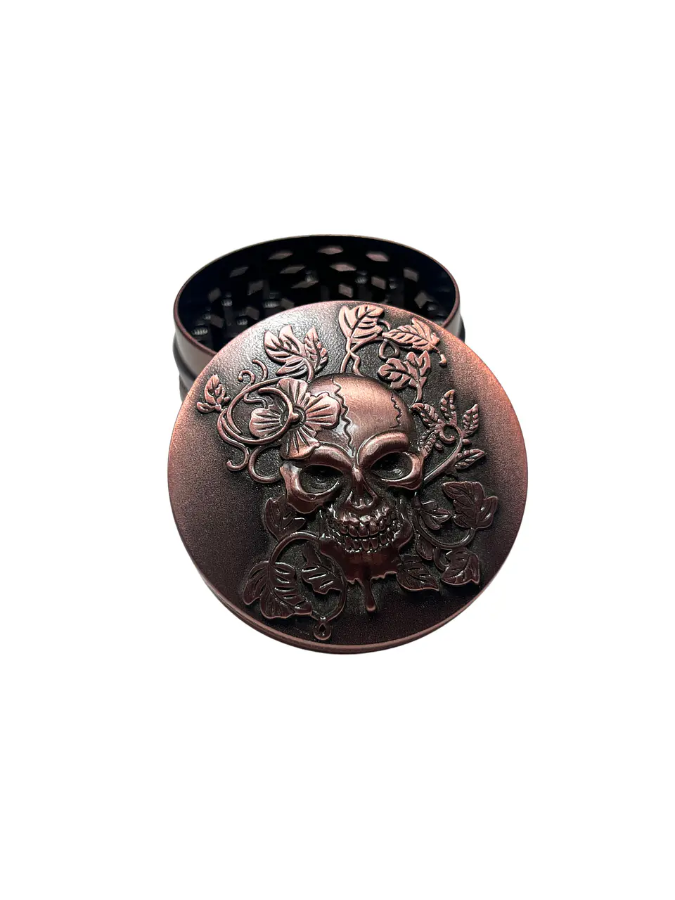 Moledor Metálico Tallado Bronce 4 cm - 3 Partes 1