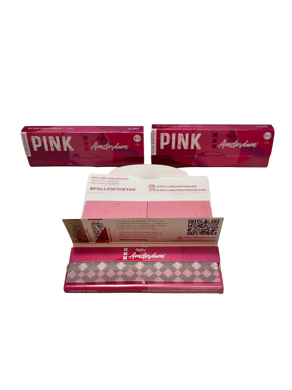 Papelillos Amsterdam Pink con Boquilla 1
