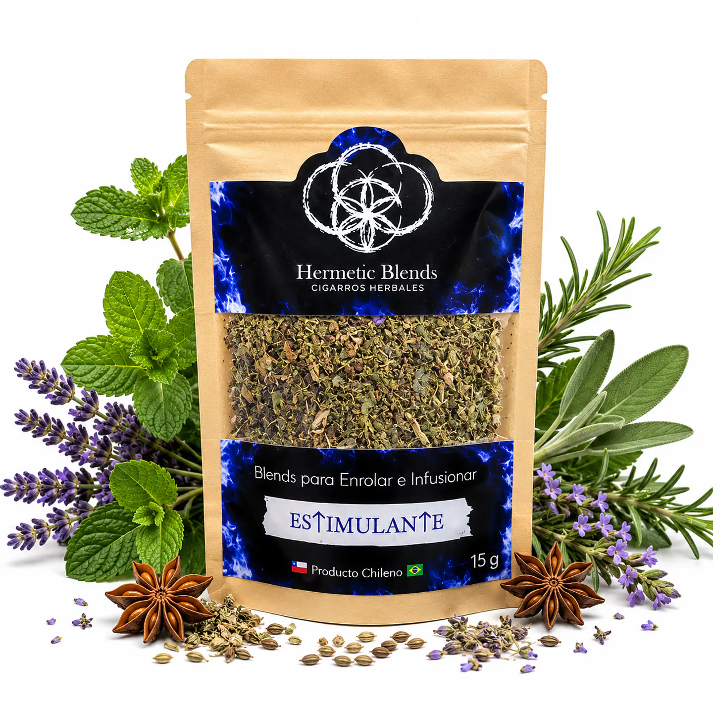 Blend Natural Estimulante Hermetic Blends 15 g 1