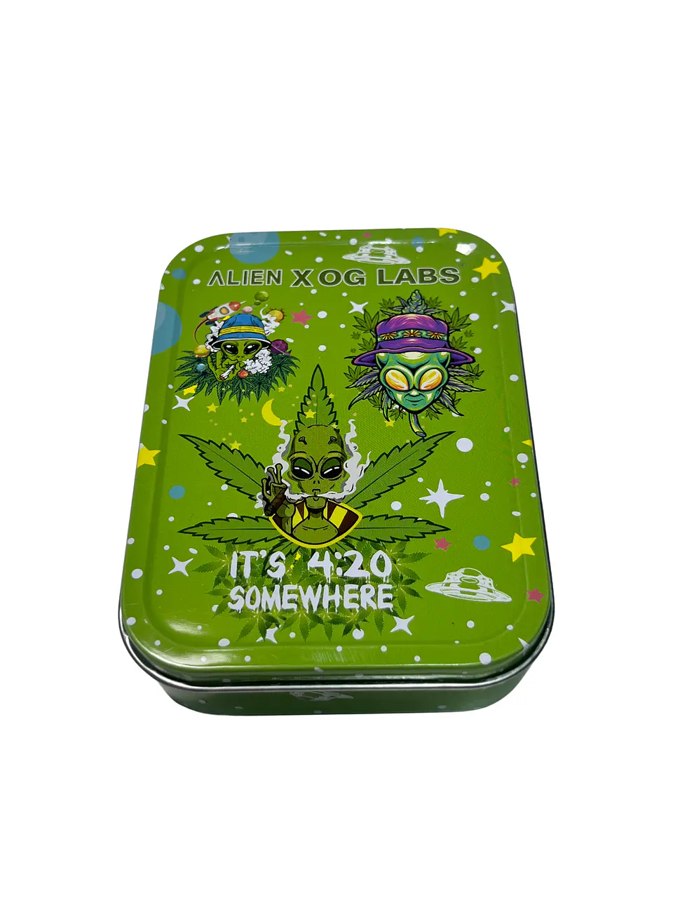 Caja Metálica Alien X OG Labs Verde 2