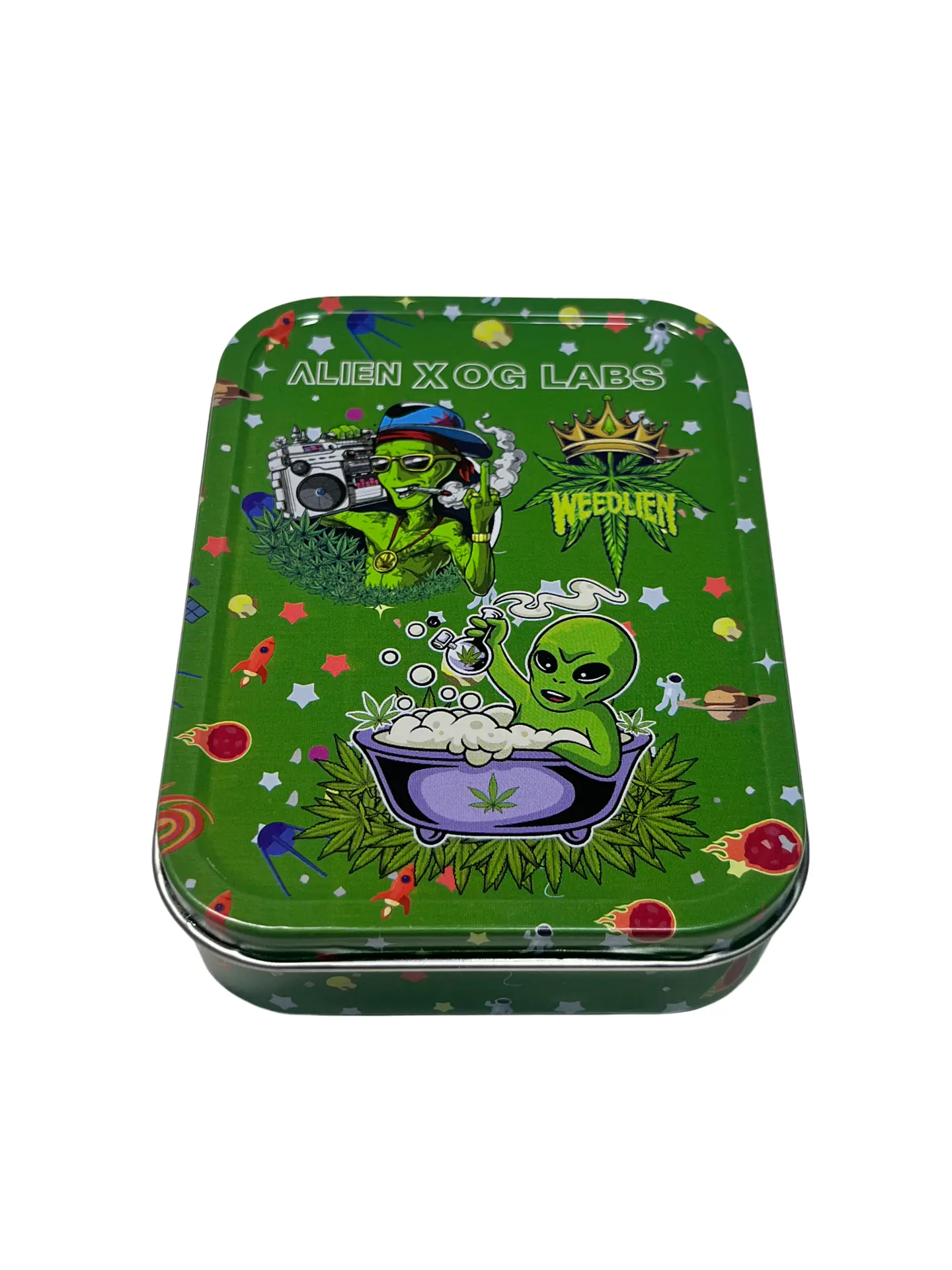 Caja Metálica Alien X OG Labs Alien Bath Verde 2