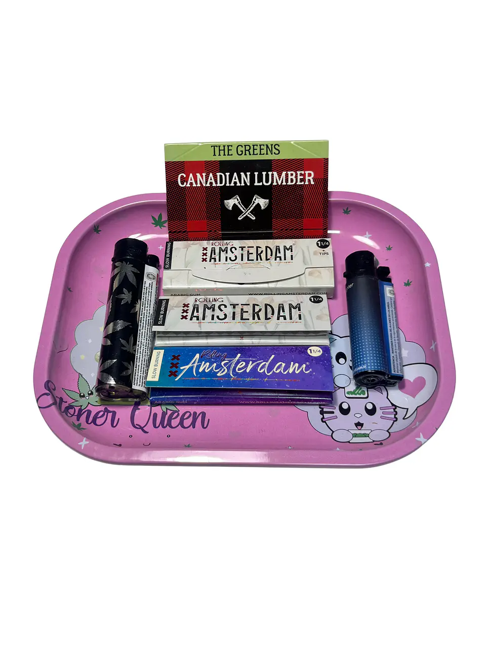 Kit Amsterdam + Bandeja Rosada Stoner Queen 2