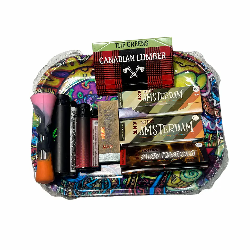 Kit Premium Psicodélico Amsterdam + Pipa 2