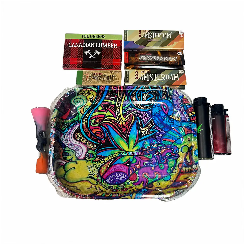 Kit Premium Psicodélico Amsterdam + Pipa 1