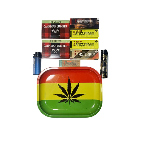 Kit Premium Rasta Amsterdam + Bandeja Metálica