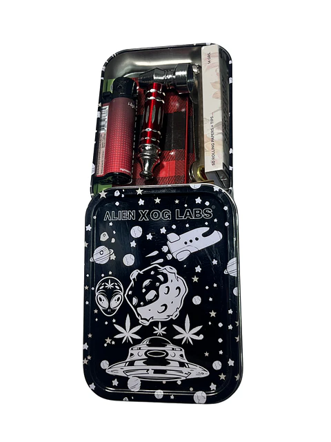Kit Premium Alien Metálico + Caja y Pipa