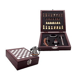 SET AJEDREZ + ACCESORIOS VINO