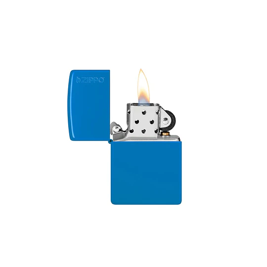 ZIPPO SKY BLUE MATTE LOGO