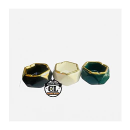 Cenicero Ceramica con dorado