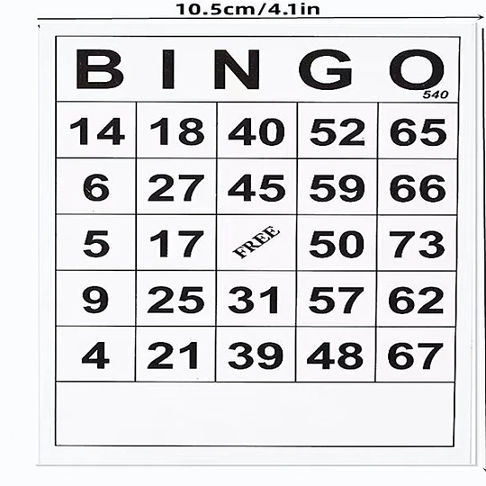 CARTONES BINGO 60PZAS