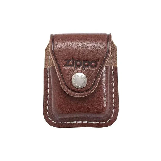 ESTUCHE DE CUERO CAFÉ ZIPPO