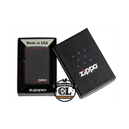 ZIPPO CLASSIC BLACK AND RED