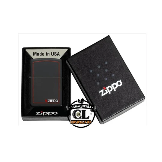 ZIPPO CLASSIC BLACK AND RED