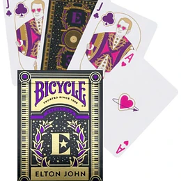 NAIPE INGLES BICYCLE ELTON JOHN