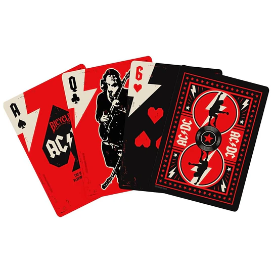 NAIPE INGLES BICYCLE AC/DC