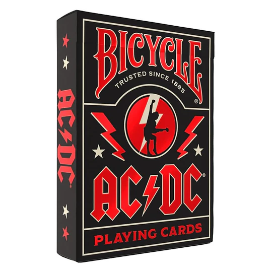 NAIPE INGLES BICYCLE AC/DC