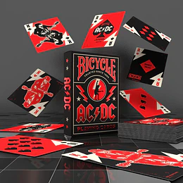 NAIPE INGLES BICYCLE AC/DC